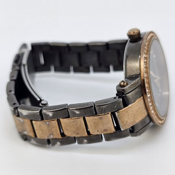 Relic Women's Watch 32MM Multicolor Dial Gold Black Bracelet 5.5" New Battery - Picture 9 of 12